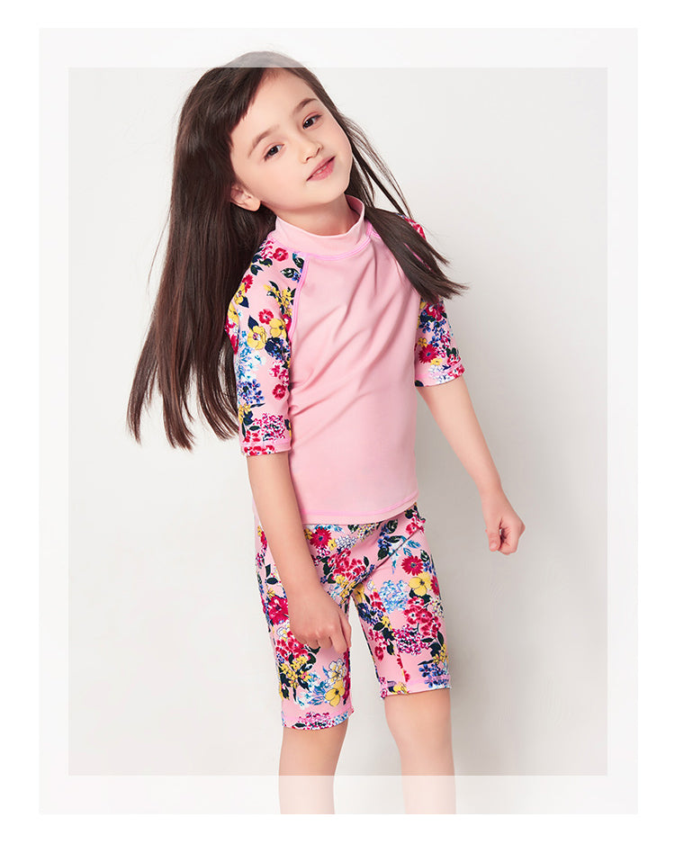 Girls two-piece swimming suit for kids