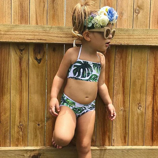 Baby girls 2-piece swimsuit summer swimwear set