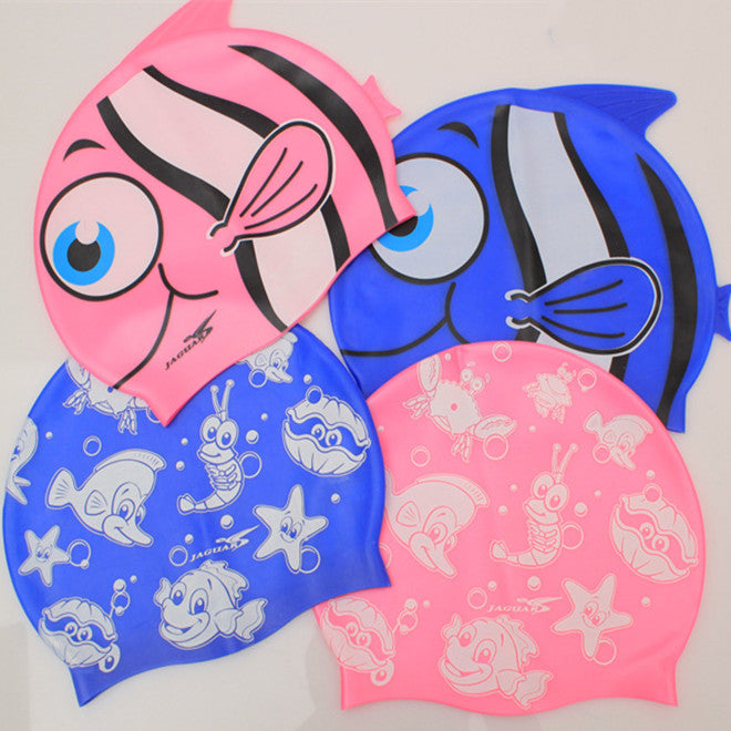 Kids Silicone Swimming Cap - Cute Cartoon Swim Cap for Children Online