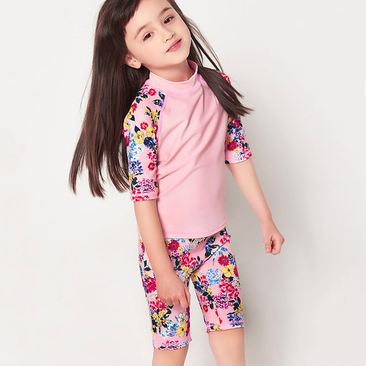 Girls two-piece swimming suit for kids